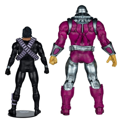 DC Multiverse Megafig Action Figure Confezione da 2 Mongul vs Superman (Il ritorno di Superman) 25 cm