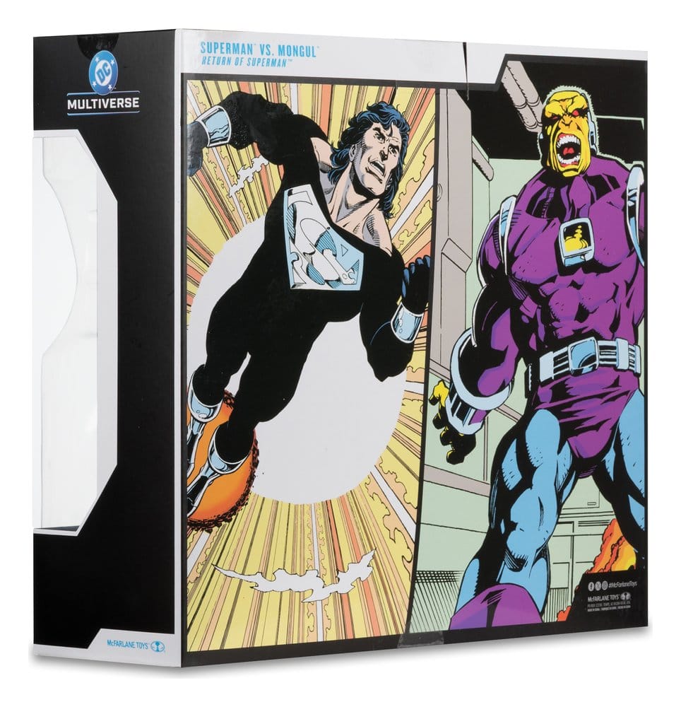 DC Multiverse Megafig Action Figure Confezione da 2 Mongul vs Superman (Il ritorno di Superman) 25 cm