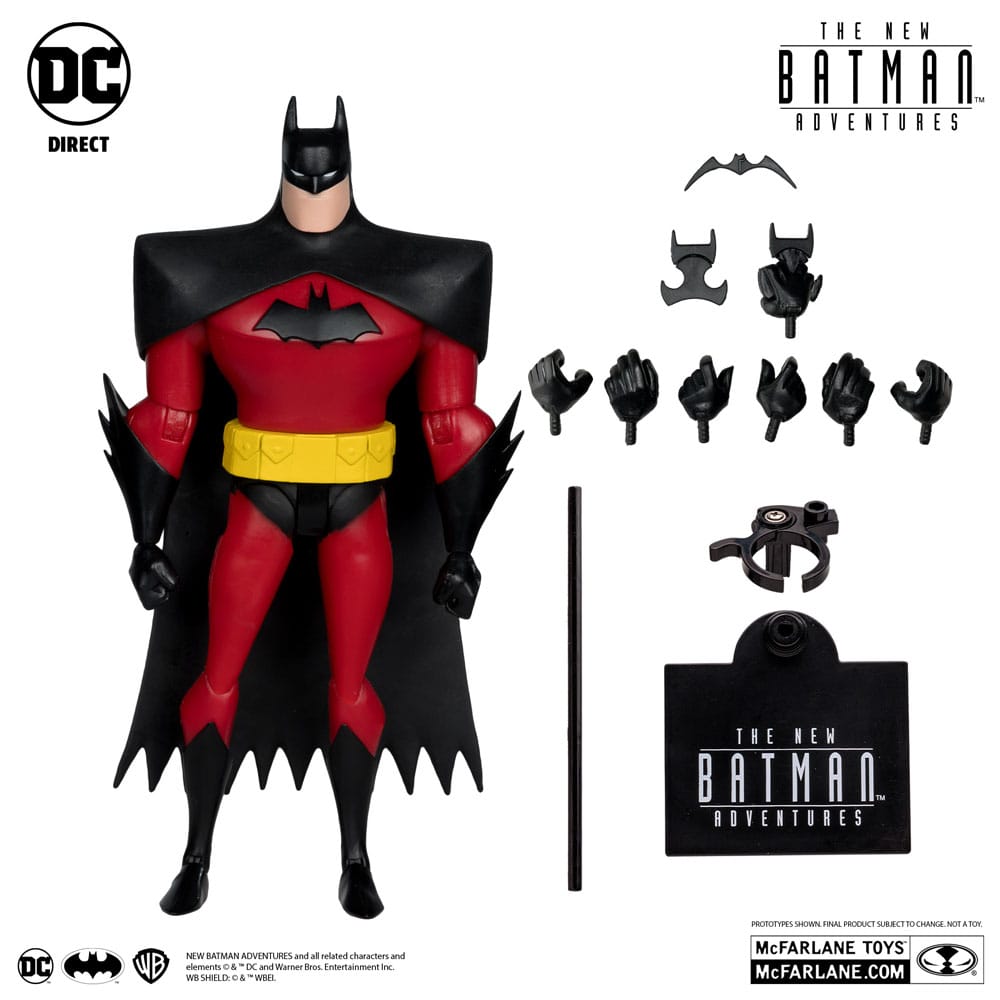 Den nye Batman Adventure DC Direct 1/6 Action Figur Batman (sølv) 15 cm