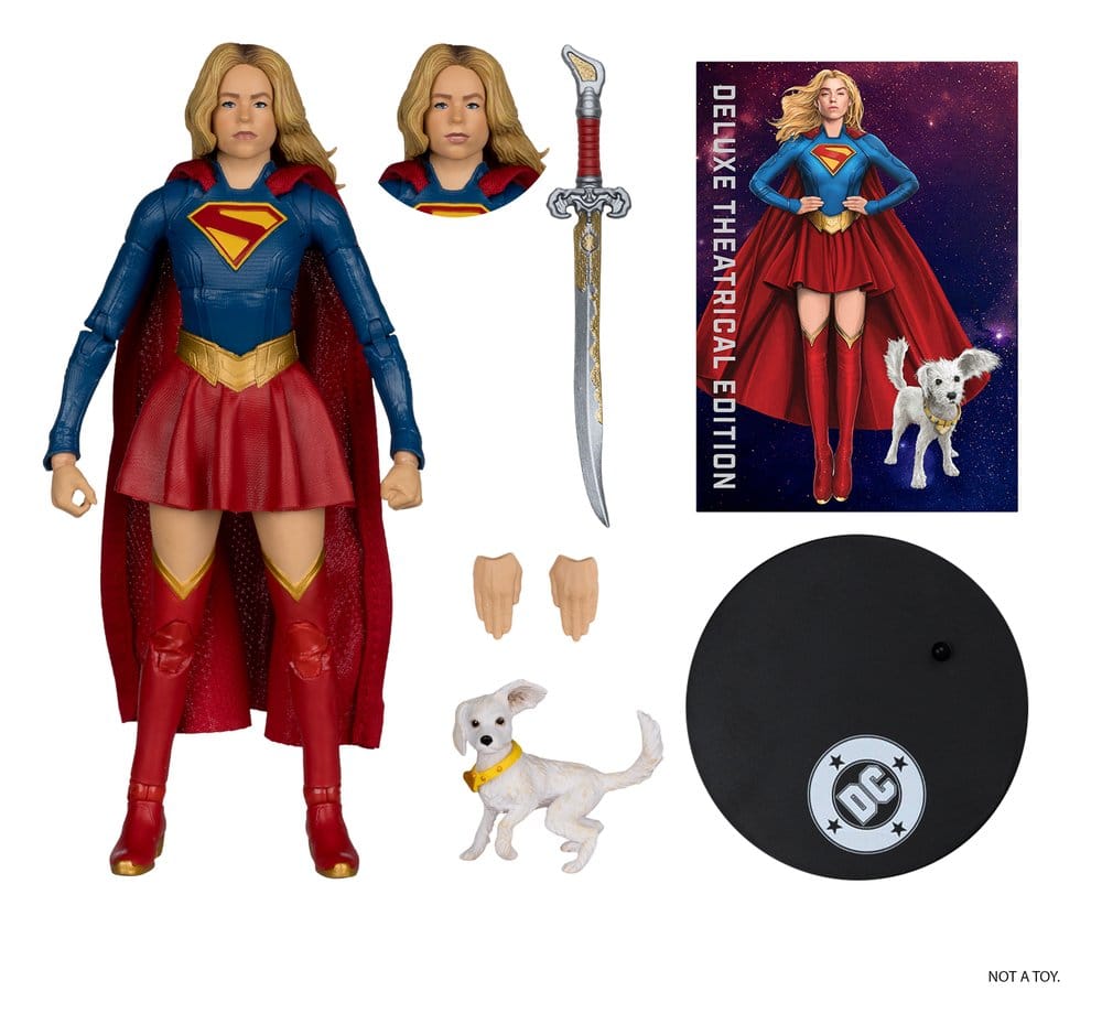 Supergirl (2026) DC Theatrical Deluxe Edition actiefiguur Supergirl & Baby Krypto 17 cm