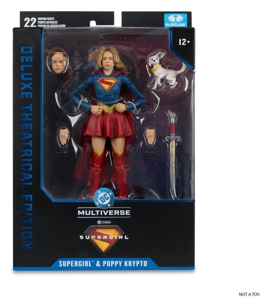 Supergirl (2026) DC Theatrical Deluxe Edition actiefiguur Supergirl & Baby Krypto 17 cm