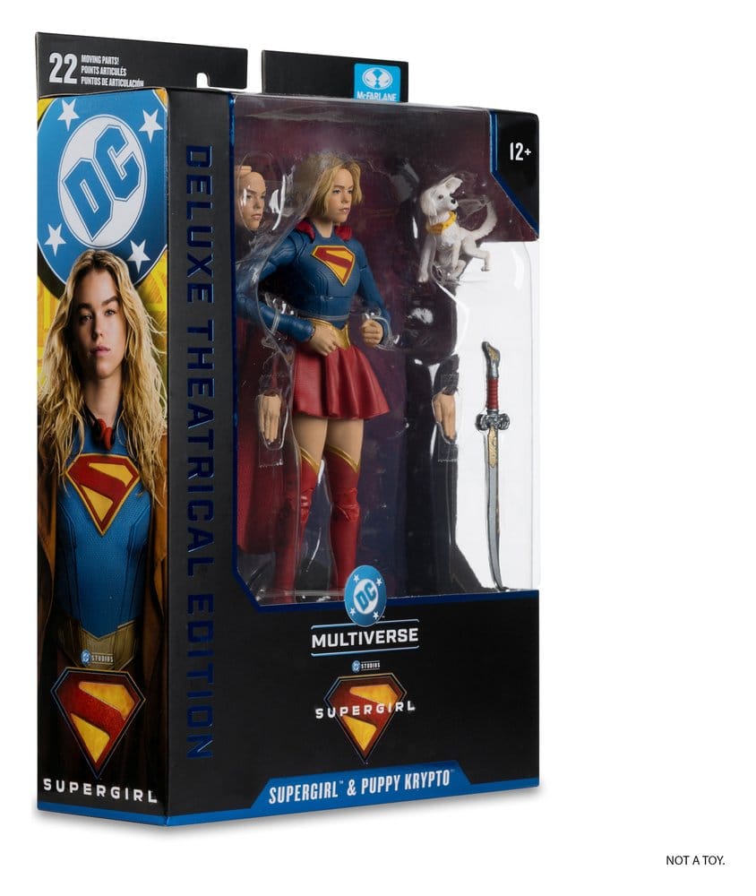 Supergirl (2026) DC Theatrical Deluxe Edition Action Figure Supergirl e Baby Krypto 17 cm