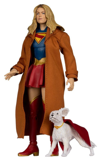 Supergirl (2026) Figurine DC Theatrical Deluxe Edition Supergirl & Krypto (Gold Label) 17 cm