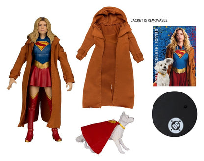Supergirl (2026) Figurine DC Theatrical Deluxe Edition Supergirl & Krypto (Gold Label) 17 cm