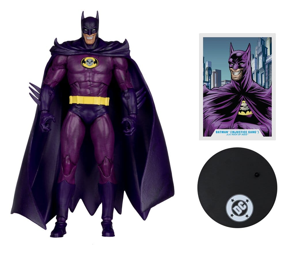 DC Multiverse Aksiyon Figürü Batman (Adaletsizlik Çetesi) (JLA: Rock of Ages) (Red Platinum Edition) 18 cm