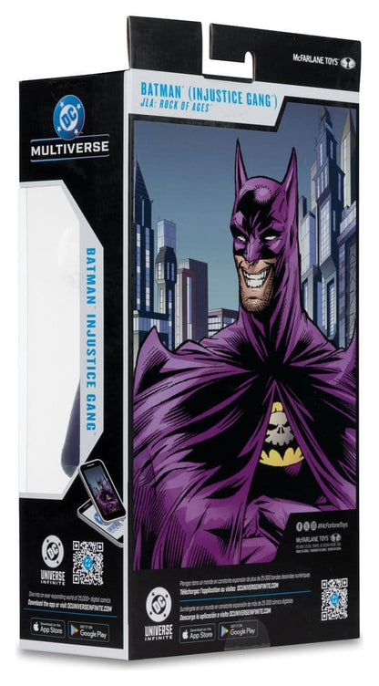 DC Multiverse Aksiyon Figürü Batman (Adaletsizlik Çetesi) (JLA: Rock of Ages) (Red Platinum Edition) 18 cm