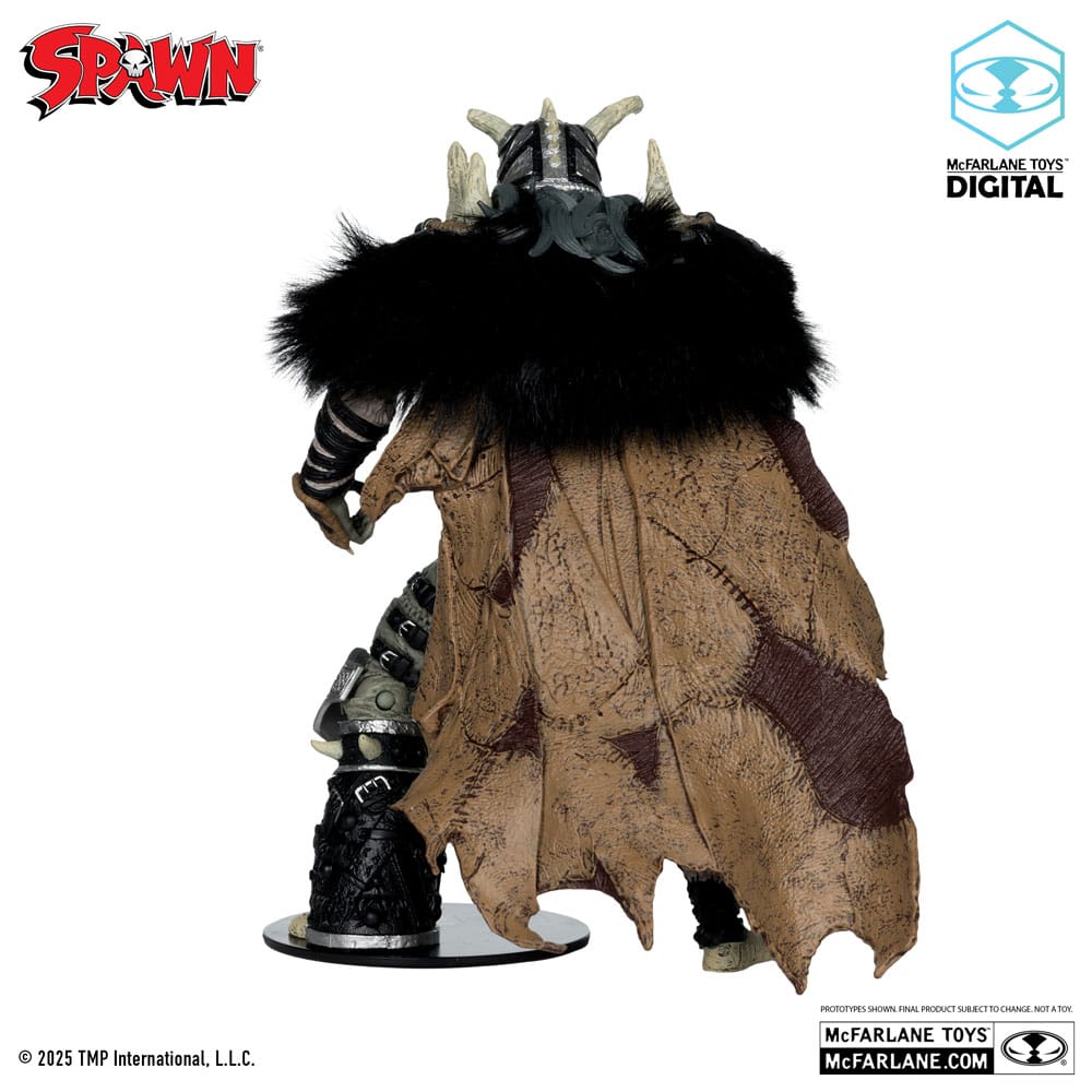 SPAWN AKTİK FAKET BANAXE AT İLE (YÜKSELTME: DARK ÇEVRET) (McFarlane Oyuncakları 30. Yıldönümü) (Altın Etiket) 18 cm