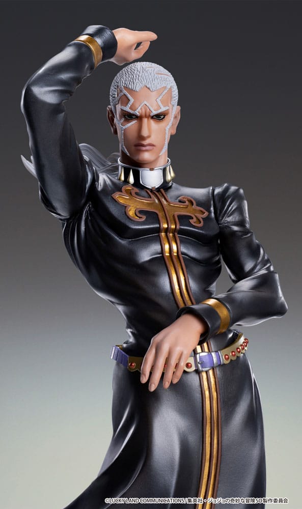 JOO'S BIZARRE ADVENTION PVC Statue Chozo Art Collection Enrico Pucci 25 cm