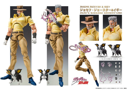 JoJo's Bizarre Adventure Super Action Action Figure Chozokado (Joseph Joestar & Iggy) (3rd-run) 15 cm