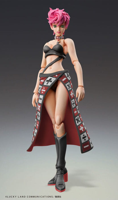 JoJo's Bizarre Adventure Del 5 Super Action Action Figur Chozokado Trish Una Black Ver. 15 cm