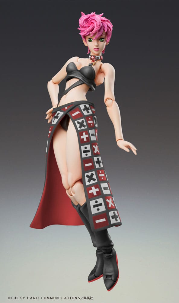 JoJo's Bizarre Adventure Del 5 Super Action Action Figur Chozokado Trish Una Black Ver. 15 cm