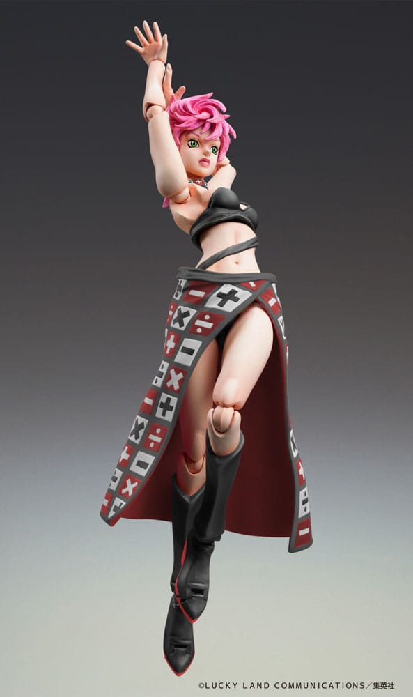 JoJo's Bizarre Adventure Del 5 Super Action Action Figur Chozokado Trish Una Black Ver. 15 cm