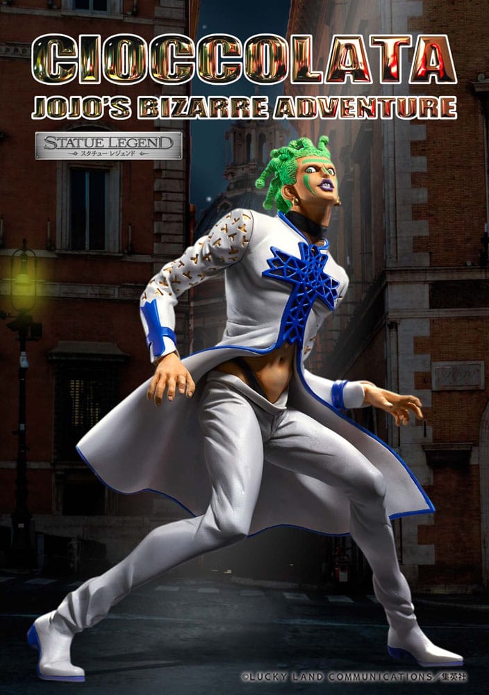 Jojo's Tuhaf Macera Bölüm 5 Altın Rüzgar Heykeli Efsanesi PVC heykel Cioccolata 17 cm
