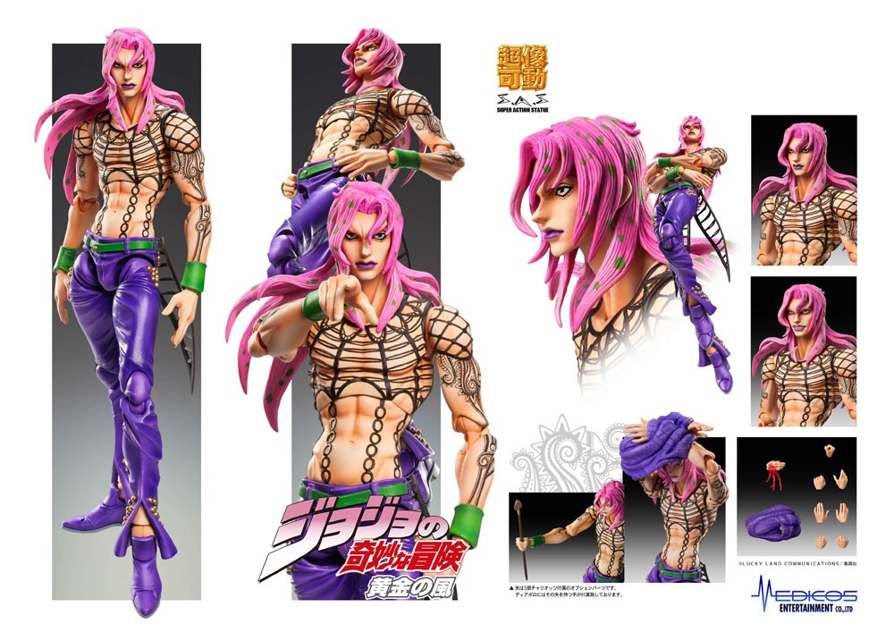 JoJo's Bizarre Adventure Part5 Super Action Action Figure Chozokado (Diavolo) (re-run) 15 cm