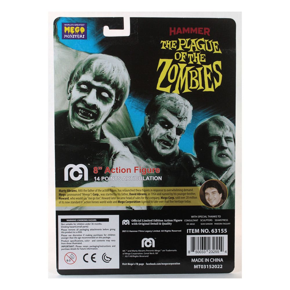 Hammer Korku Aksiyon Figürü Zombies Limited Edition 20 cm Veba