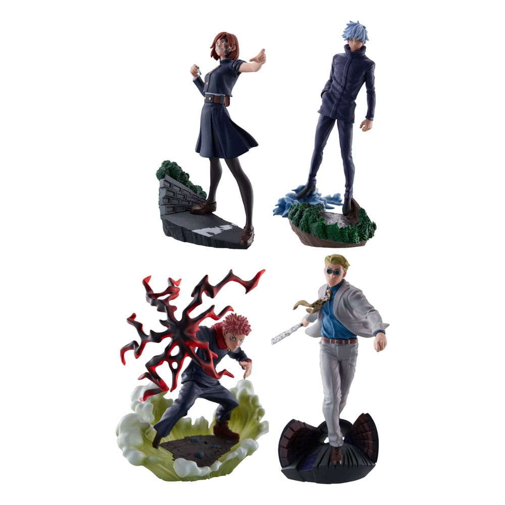 Jujutsu Kaisen Petitrama Series Trading Figur 3-sæt Jujutsu Kaisen Series Vol.2 Setn 9 cm