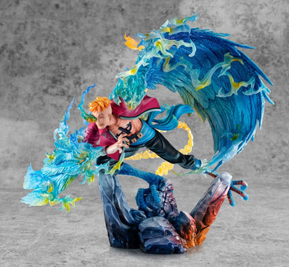 Estatua PVC One Piece P.O.P MAS Maximum Marco el Fénix Líder del 1er grupo de Piratas de Barbablanca 32 cm