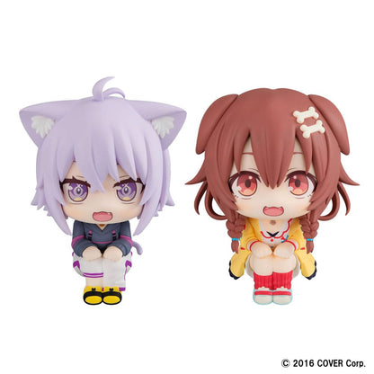 Hololive produktion Slå upp PVC -staty Korone Inugami & Okayu Nekomata 11 cm