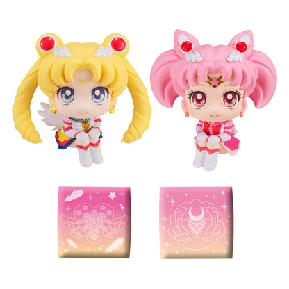 Sailor Moon Cosmos The Movie Look Busque estatuas de PVC Eternal Sailor Moon y Eternal Sailor Chibi Moon Ltd Ver. 11 cm