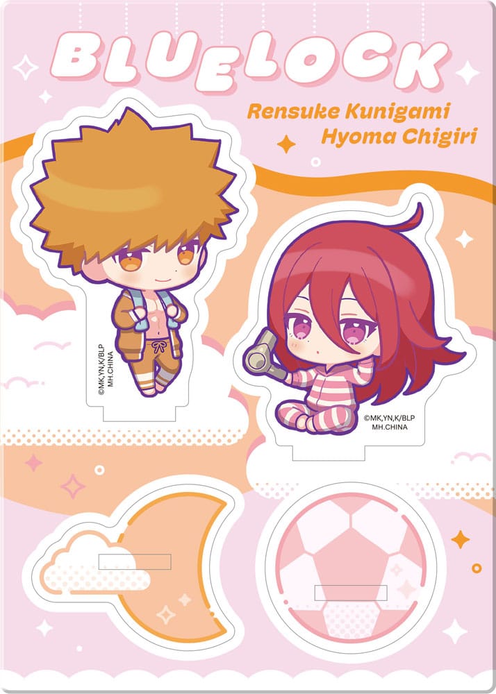 Blue Lock Acrylic Stand Buddycolle Good Night Ver. 2 Rensuke Kunigami & Hyoma Chigiri 14 cm