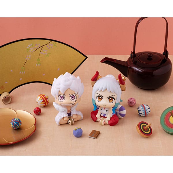 One Piece Look Up Up Statue Monkey D. Luffy Gear Quinto 11 cm