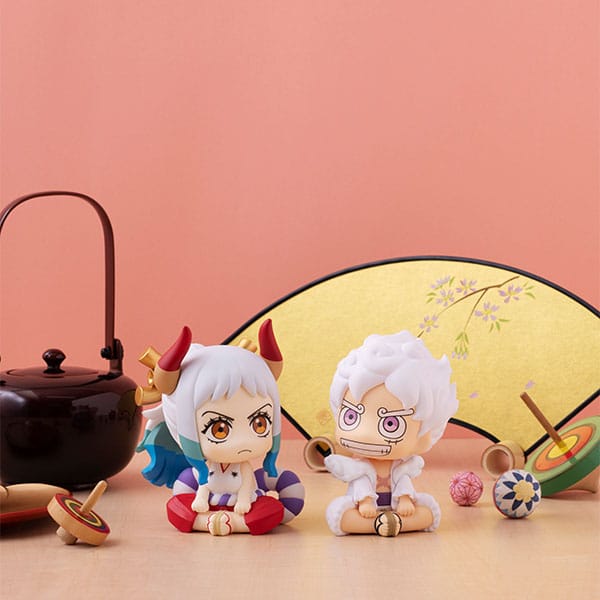 One Piece Look Up Up Statue Monkey D. Luffy Gear Quinto 11 cm