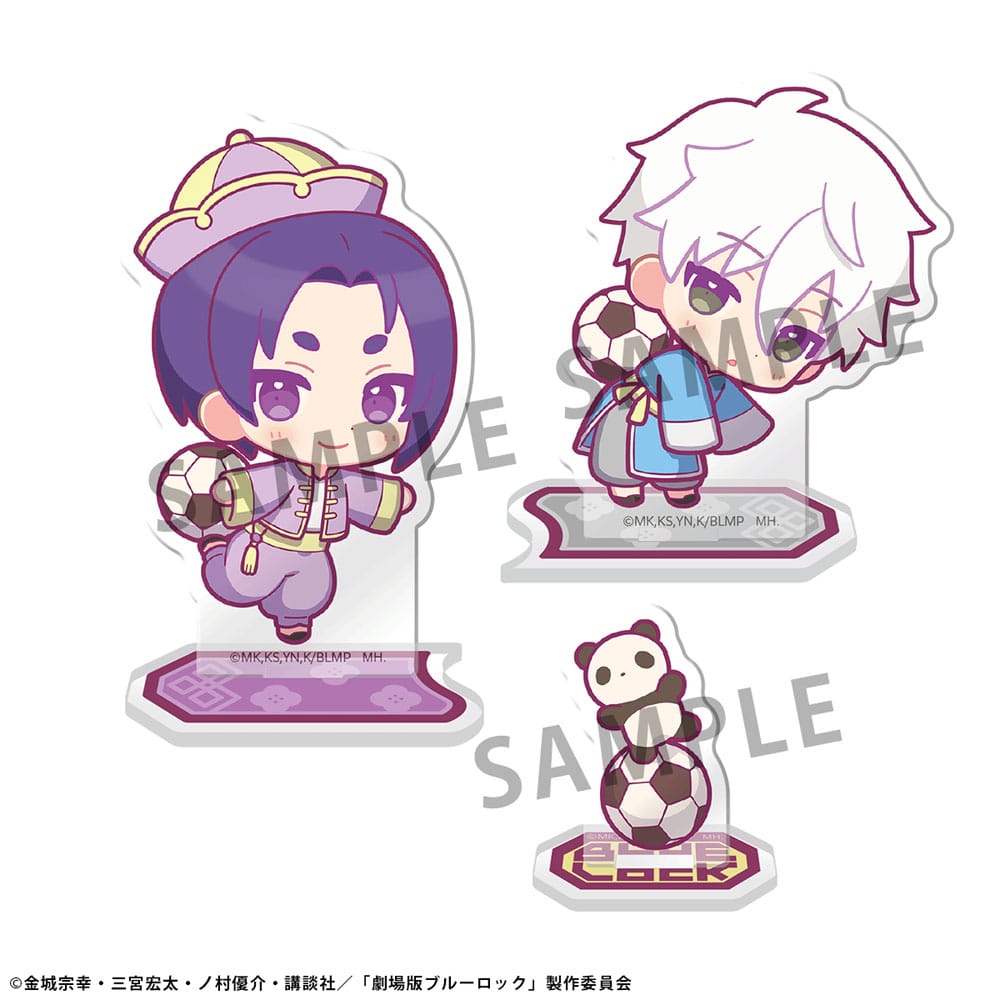 Blue Lock The Movie Acrylic Stand Buddycolle Episode Nagi A: Seishiro Nagi & Reo Mikage Panda ver. 14 cm