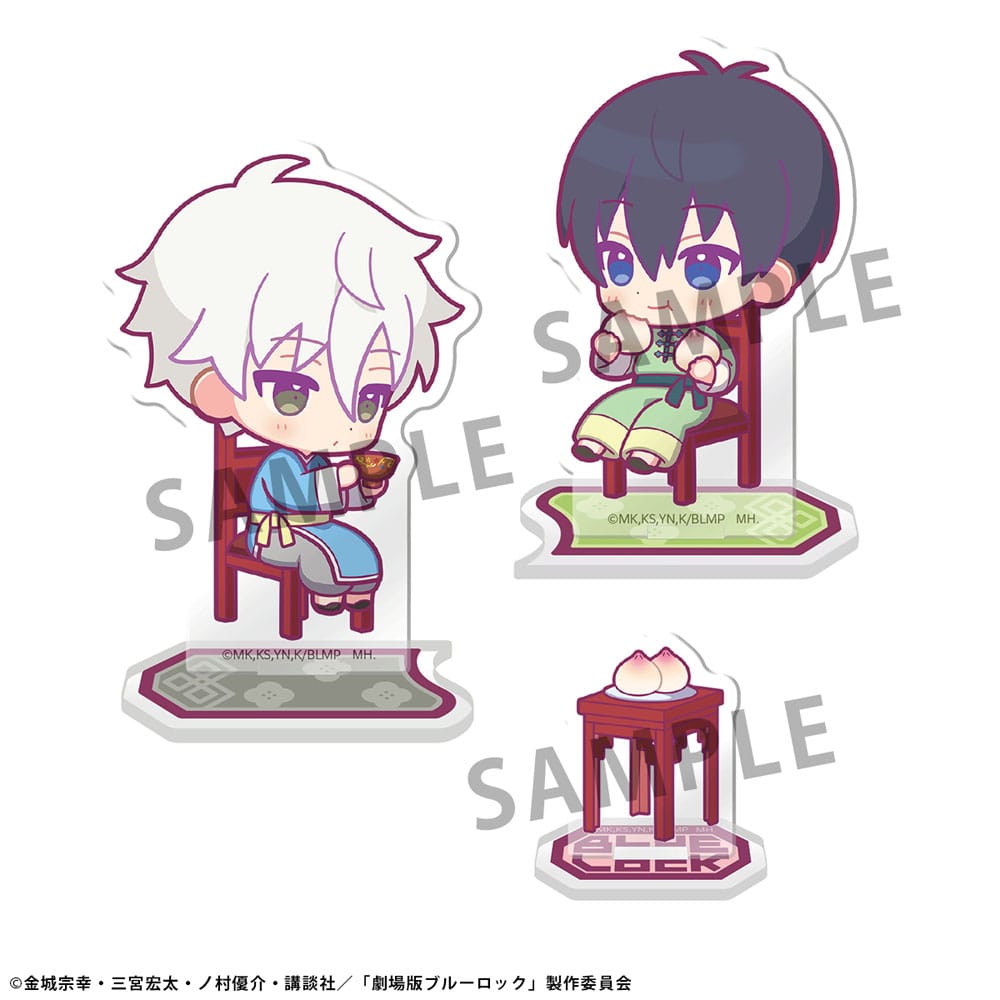 Mavi Lock The Film Acrylic Stand Buddycolle bölüm Nagi B: Yoichi Isagi & Seishiro Nagi 14 cm