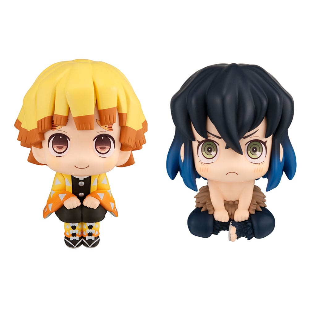 Demon Slayer: Kimetsu no yaiba recherche la statue PVC Zenitsu agatsuma sourire ver. & Inosuke Hashibira Bossy Ver. 11 cm (avec cadeau)