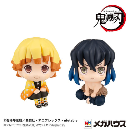 Demon Slayer: Kimetsu no yaiba recherche la statue PVC Zenitsu agatsuma sourire ver. & Inosuke Hashibira Bossy Ver. 11 cm (avec cadeau)