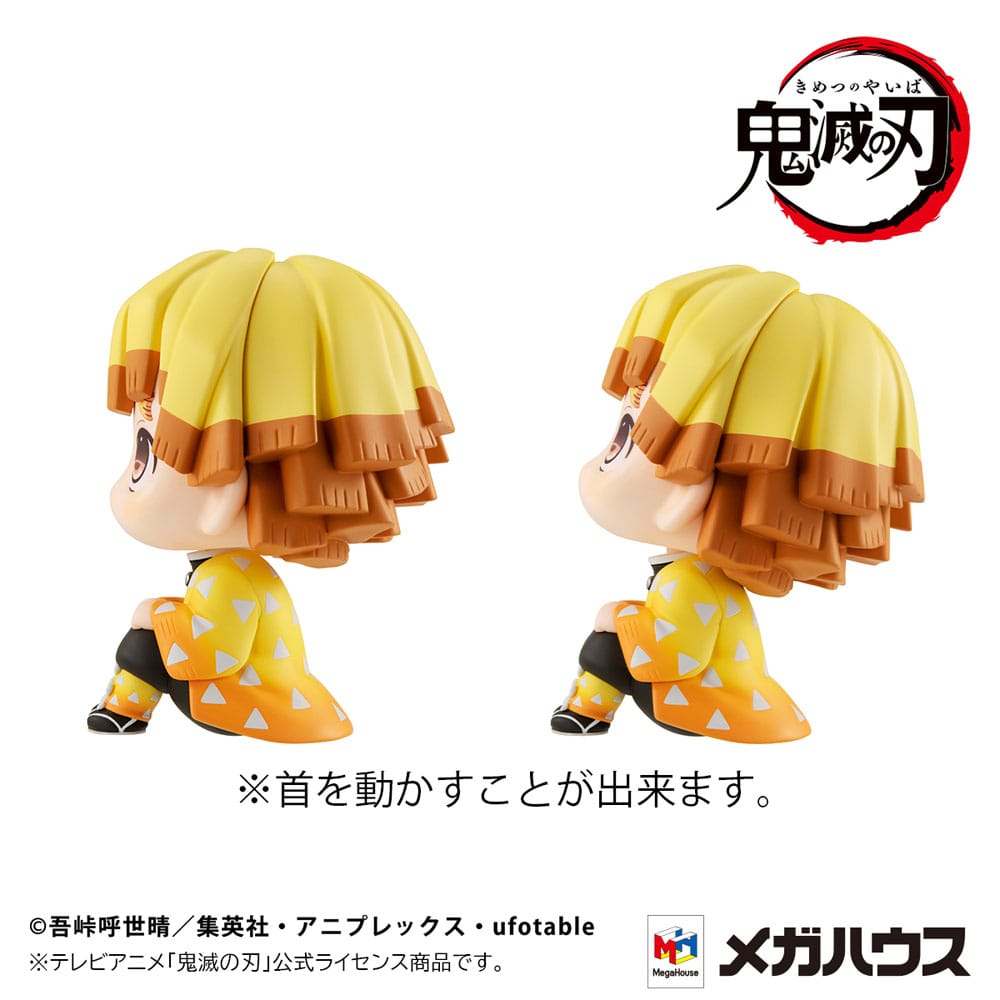 Demon Slayer: Kimetsu no yaiba recherche la statue PVC Zenitsu agatsuma sourire ver. & Inosuke Hashibira Bossy Ver. 11 cm (avec cadeau)