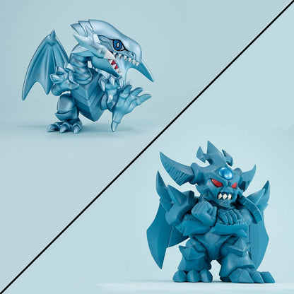 Yu-Gi-Oh! Duele Monsters Megatoon PVC Statue Ojos azules Dragón blanco y obelisco El Tormentor (con regalo)