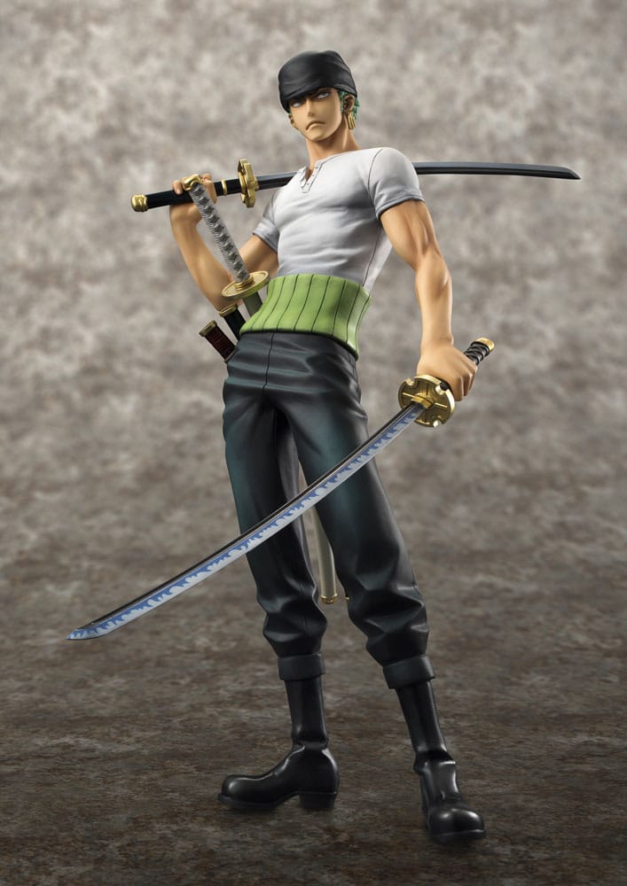 One Piece Excelente Modelo P.O.P Estatua PVC Neo-DX Roronoa Zoro 10th Limited Ver. 23 cm