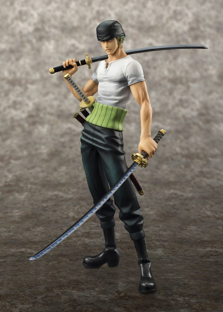 One Piece Excelente Modelo P.O.P Estatua PVC Neo-DX Roronoa Zoro 10th Limited Ver. 23 cm