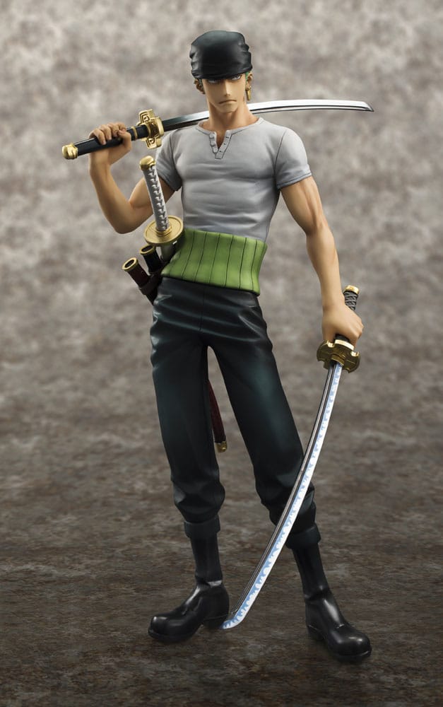 One Piece Excelente Modelo P.O.P Estatua PVC Neo-DX Roronoa Zoro 10th Limited Ver. 23 cm