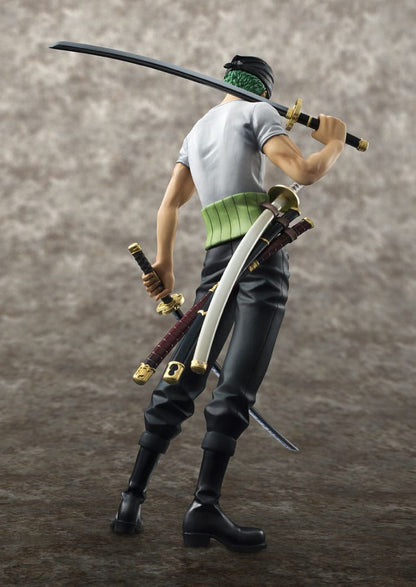 One Piece Excelente Modelo P.O.P Estatua PVC Neo-DX Roronoa Zoro 10th Limited Ver. 23 cm