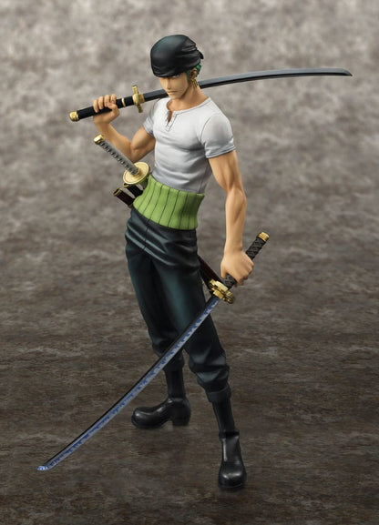 One Piece Excelente Modelo P.O.P Estatua PVC Neo-DX Roronoa Zoro 10th Limited Ver. 23 cm