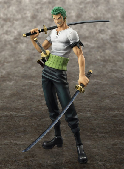 One Piece Excelente Modelo P.O.P Estatua PVC Neo-DX Roronoa Zoro 10th Limited Ver. 23 cm
