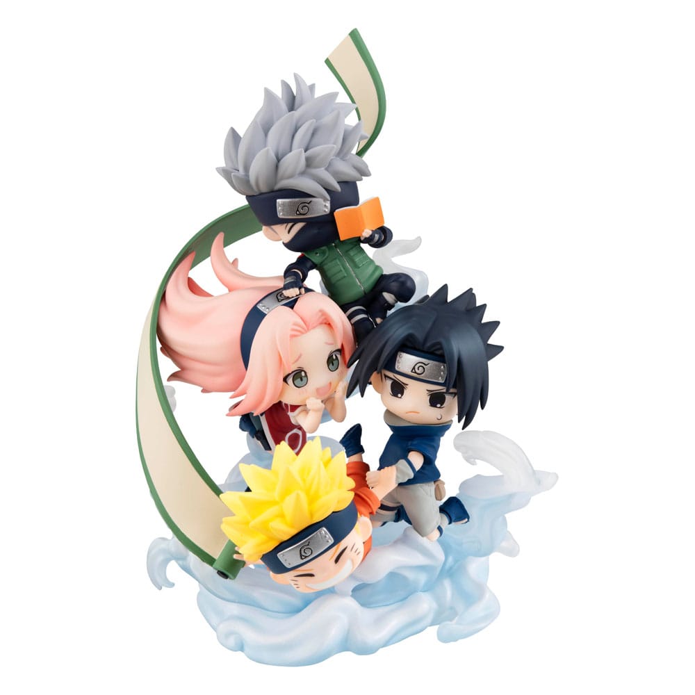 Naruto Shippuden Figunity Pvc Mini kip okuplja se ovdje, Team 7 13 cm