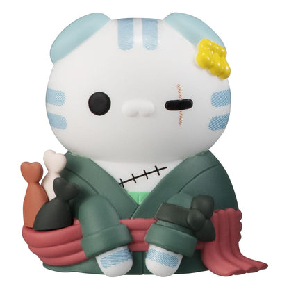 One Piece Mega Cat Project Trading Figure 3 cm NyanPieceNyan! I'm gonna be king of Paw-rates Vol. 1 Assortment (8)