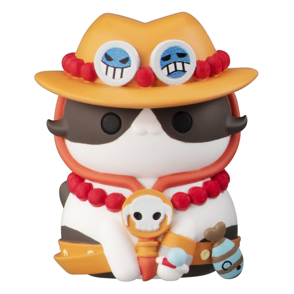 One Piece Mega Cat Project Trading Figure 3 cm NyanPieceNyan! I'm gonna be king of Paw-rates Vol. 1 Assortment (8)