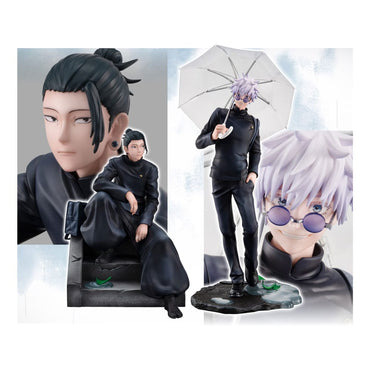 Jujutsu Kaisen Pvc Statue Suguru Geto & Satoru Gojo Kosen Ver. (avec cadeau)