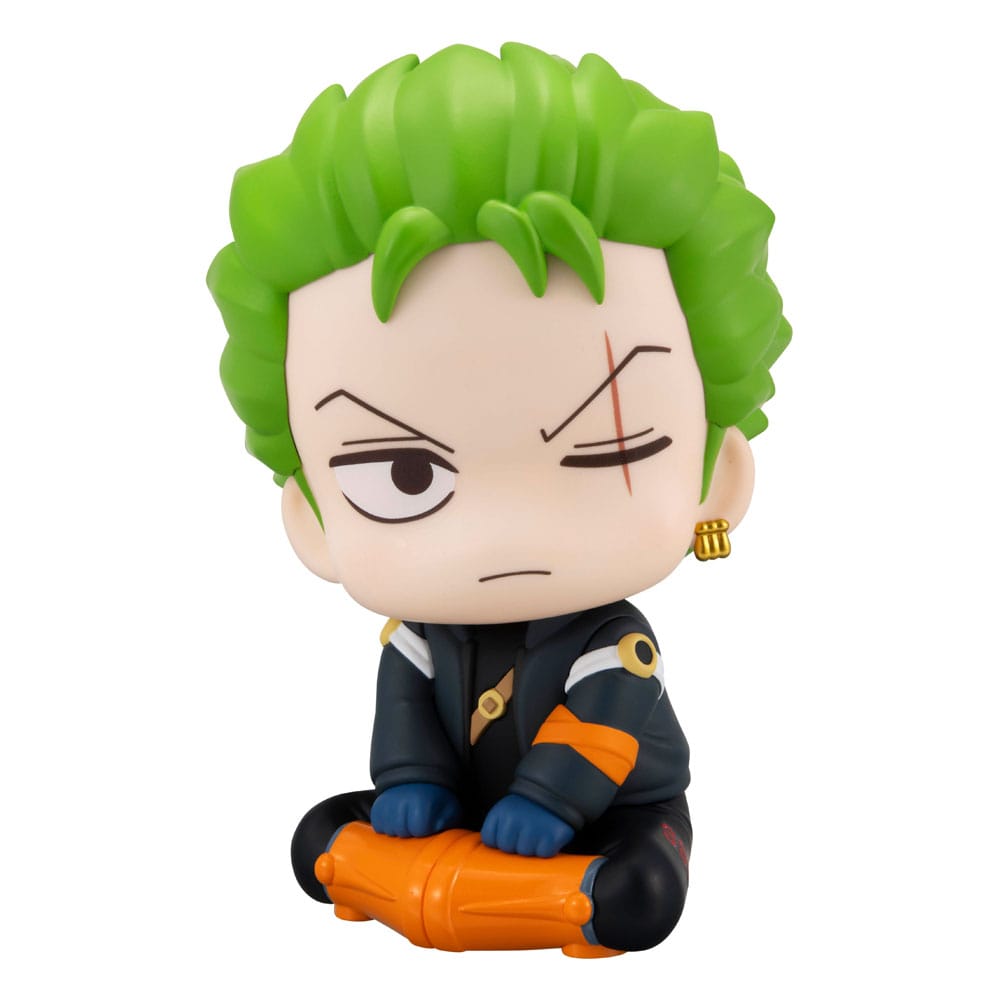 Estatua de PVC de One Piece Look Up Roronoa Zoro Future Island Egghead Ver. 11cm