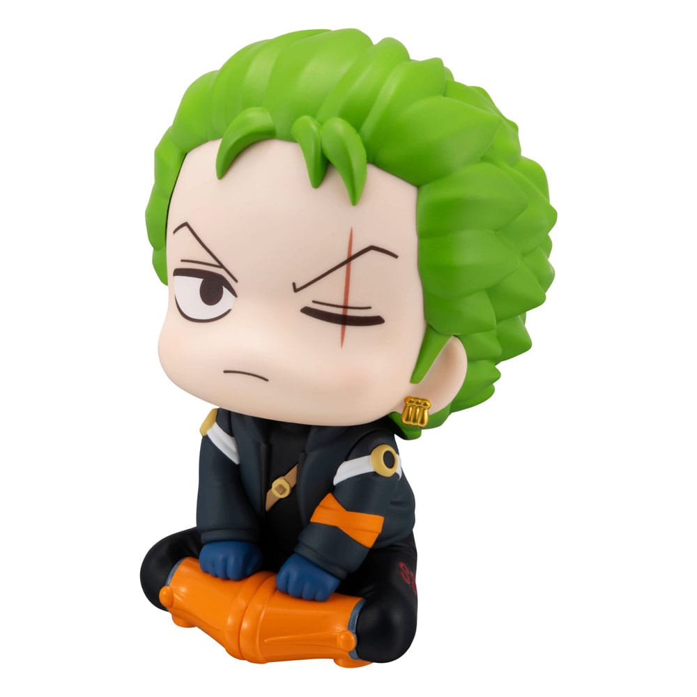 Estatua de PVC de One Piece Look Up Roronoa Zoro Future Island Egghead Ver. 11cm
