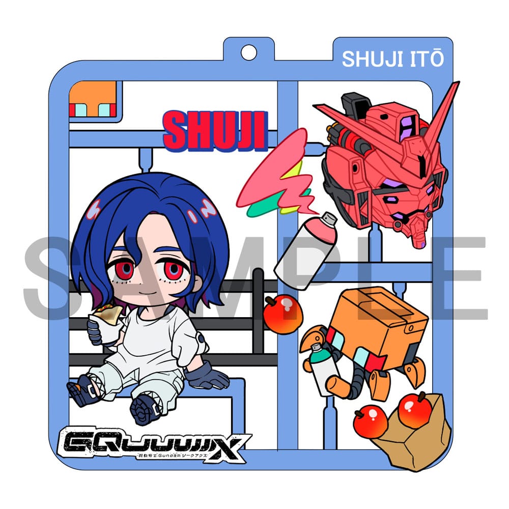 Mobildräkt Gundam GQuuuuuuX Plat Collection Nyckelring sortiment (4)
