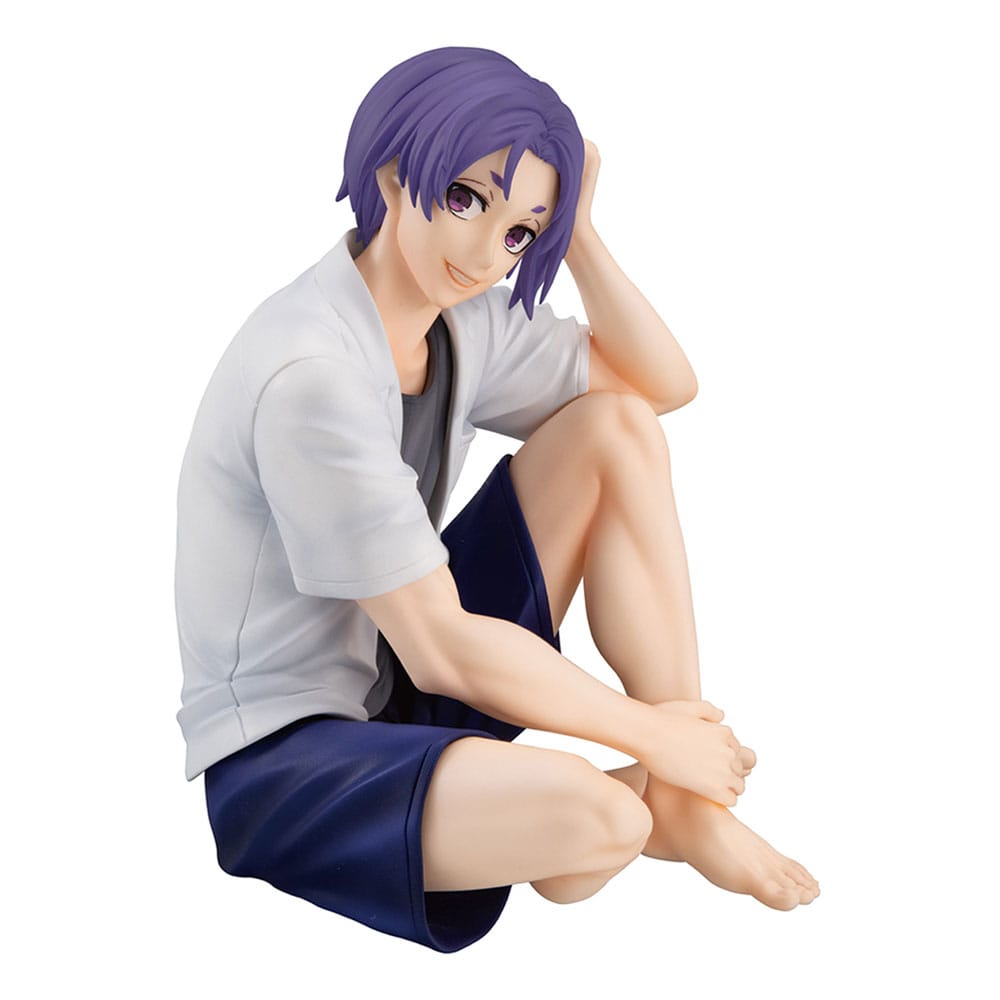 Blå lås G.E.M. Serie PVC Statue Reo Mikage Palm Størrelse 9 cm