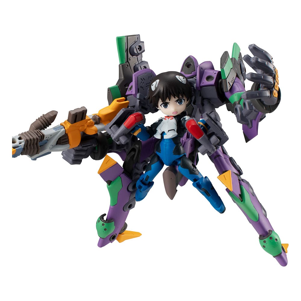 Evangelion Desktop Army Figur Shinji Ikari & Evangelion No. 1 New Theatrical Edition 15 cm