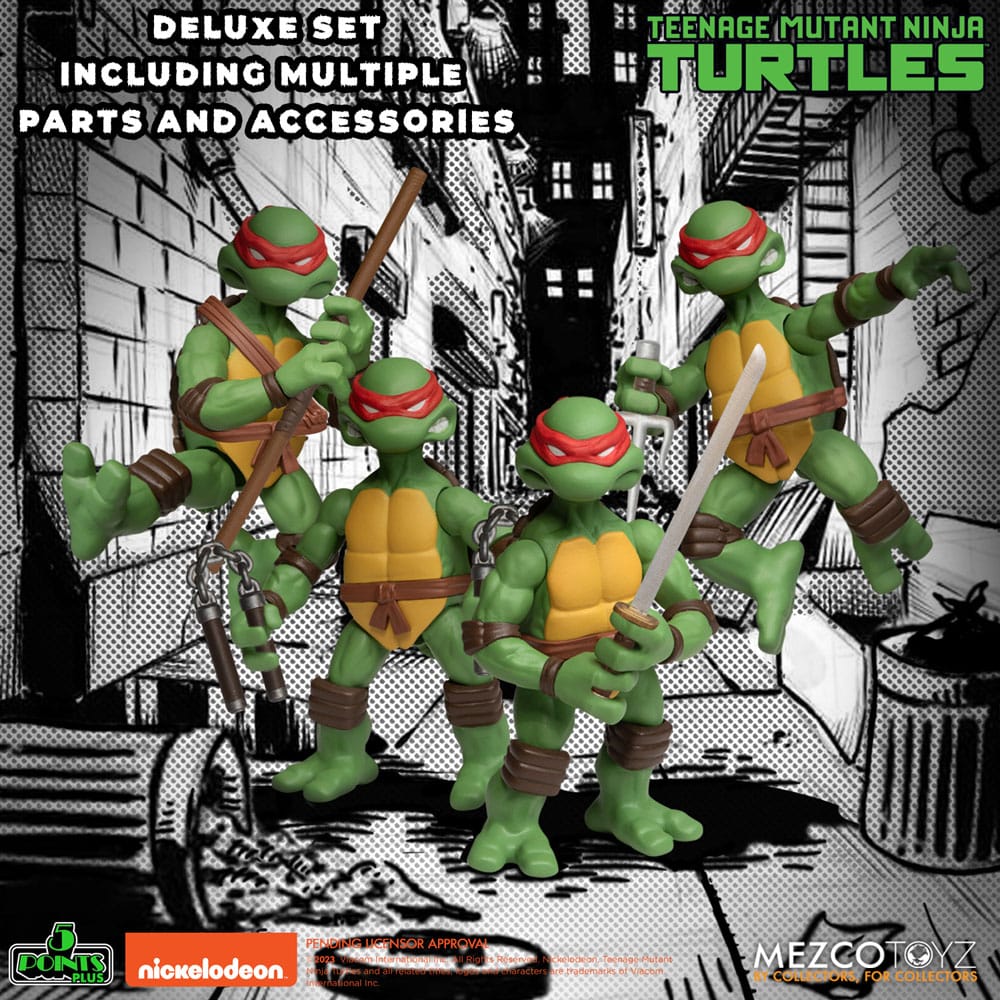 Teenage Mutant Ninja Turtles Action Figures Teenage Mutant Ninja Turtles Deluxe Set 8 cm