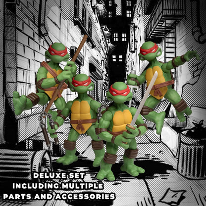 Teenage Mutant Ninja Turtles Action Figures Teenage Mutant Ninja Turtles Deluxe Set 8 cm