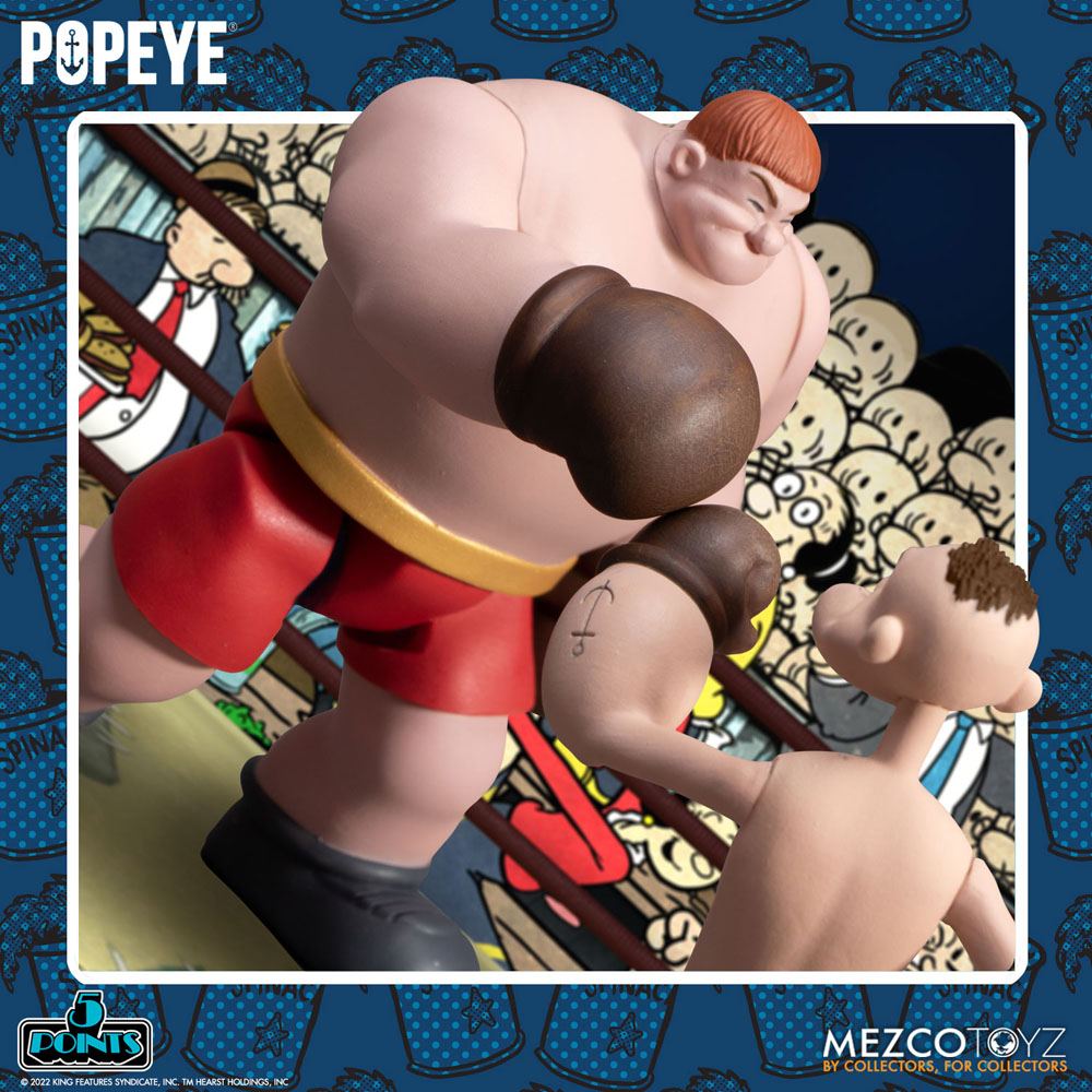 Popeye 5 poäng Deluxe Figur Set Popeye & Oxheart 9 cm